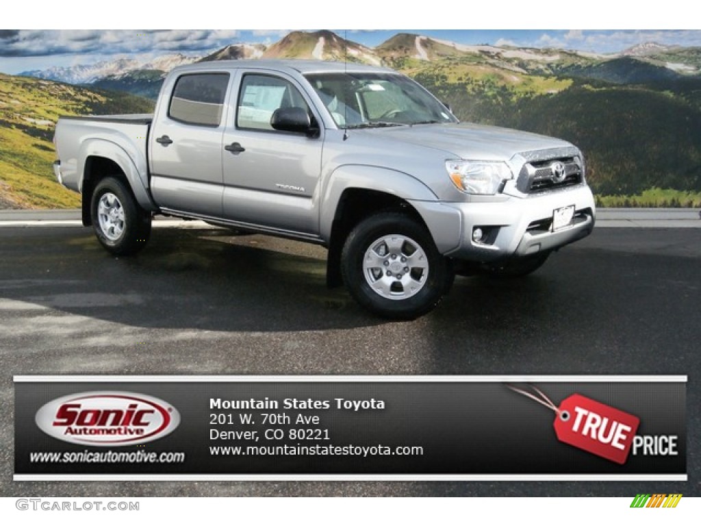 2014 Tacoma V6 SR5 Double Cab 4x4 - Silver Sky Metallic / Graphite photo #1