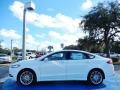 2014 Oxford White Ford Fusion SE EcoBoost  photo #2