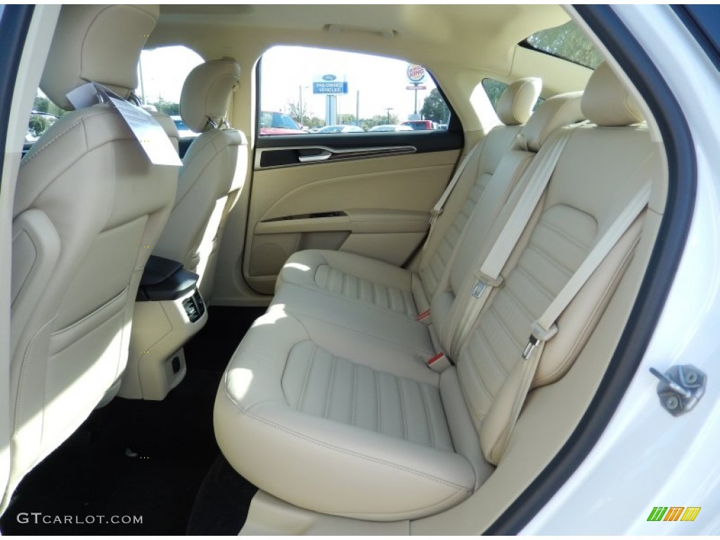 2014 Ford Fusion SE EcoBoost Rear Seat Photo #89144523