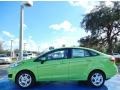 2014 Green Envy Ford Fiesta SE Sedan  photo #2