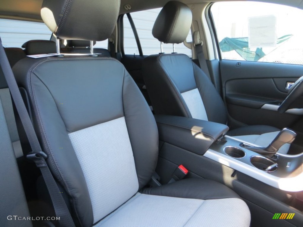 SEL Appearance Charcoal Black Leather/Gray Alcantara Interior 2014 Ford Edge SEL Photo #89145432