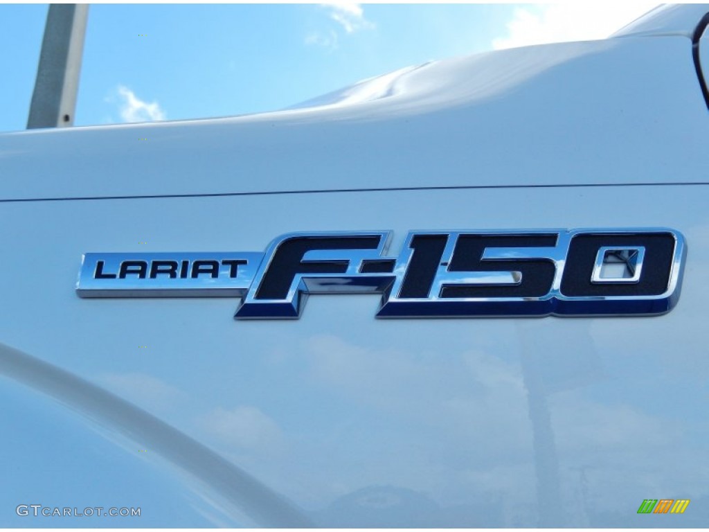2014 F150 Lariat SuperCrew - White Platinum / Steel Grey photo #5