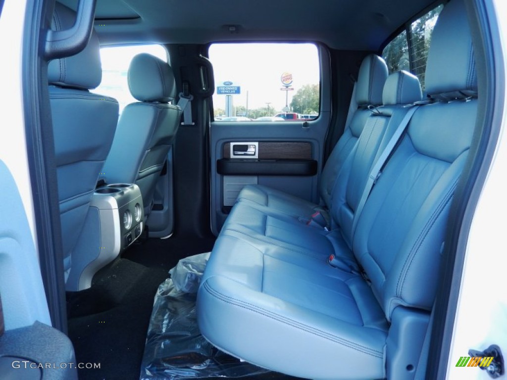 2014 Ford F150 Lariat SuperCrew Rear Seat Photo #89146020