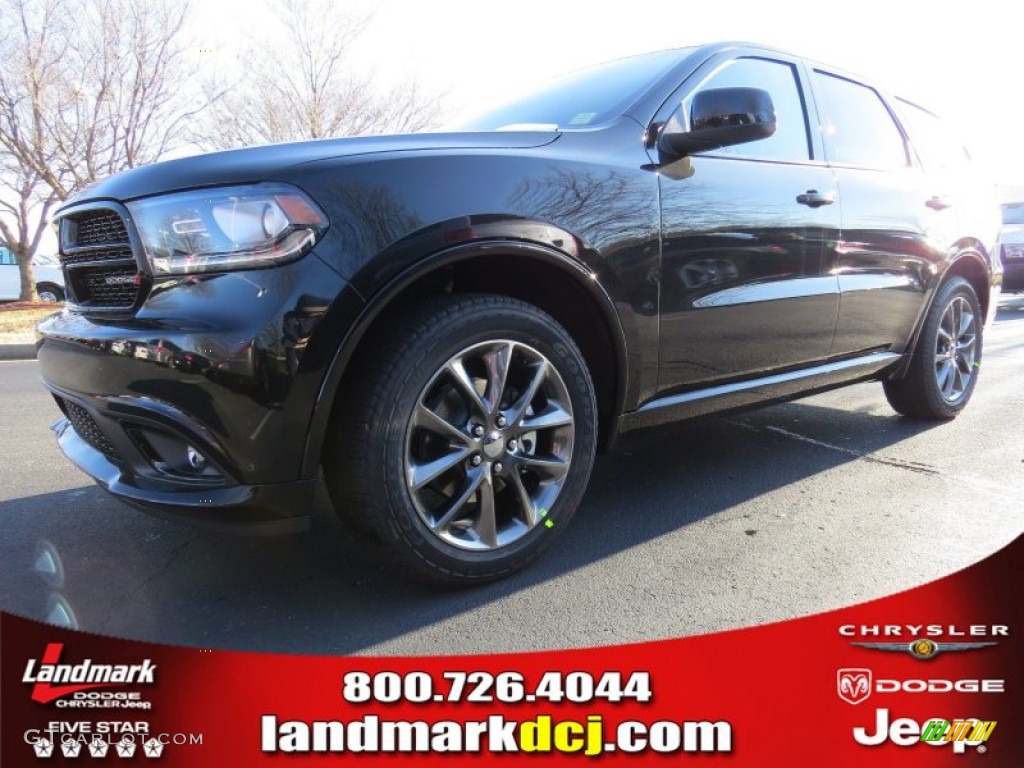 2014 Durango SXT - Brilliant Black Crystal Pearl / Black photo #1