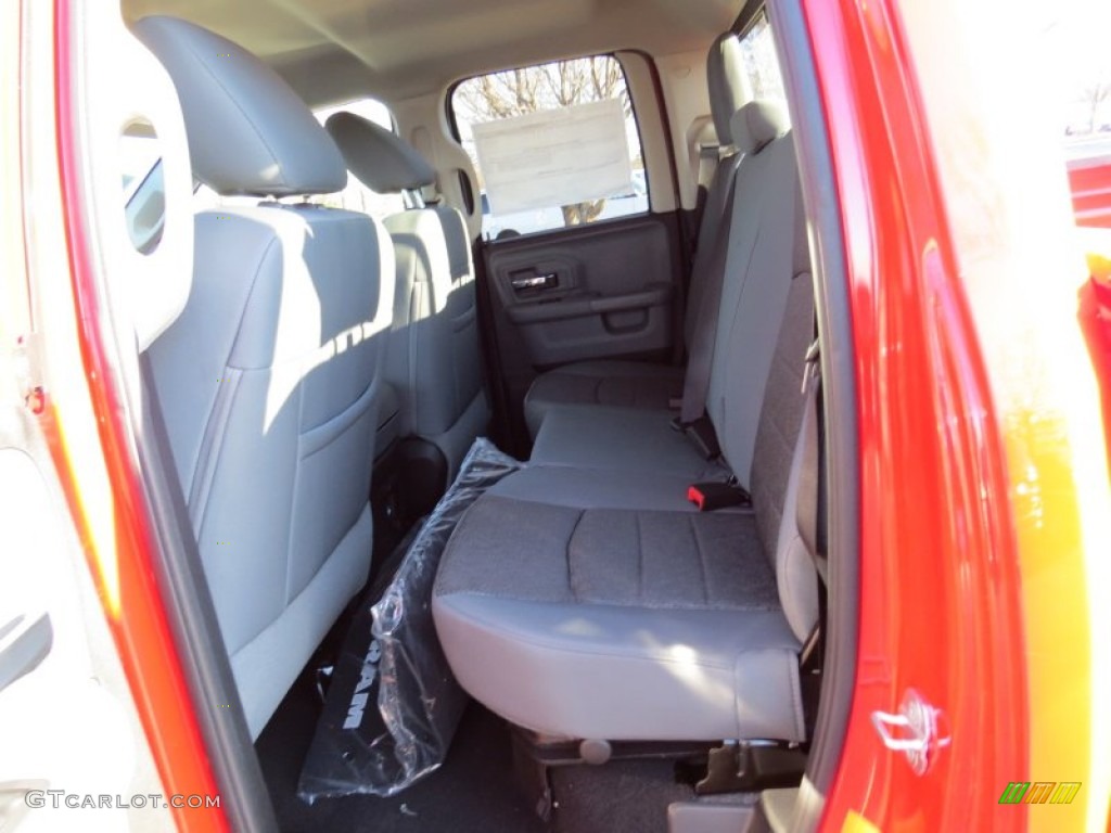 2014 1500 Big Horn Quad Cab 4x4 - Flame Red / Black/Diesel Gray photo #8