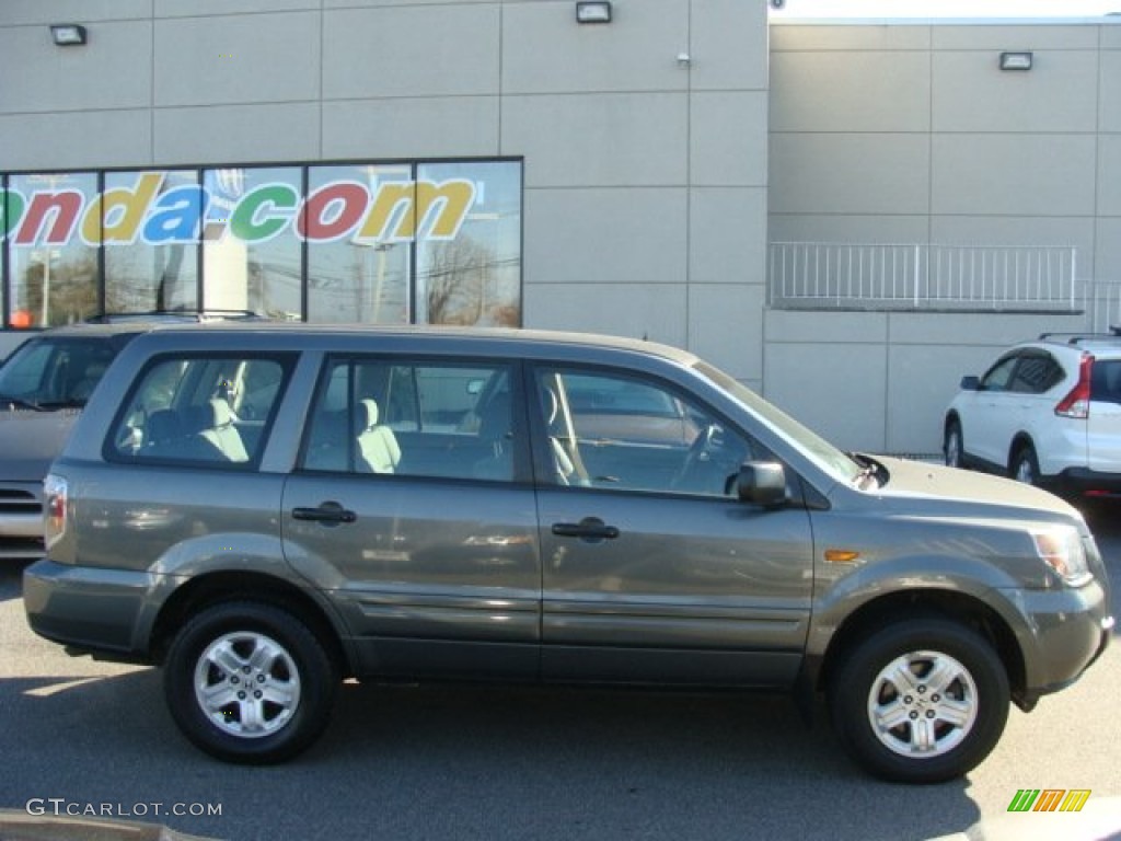 2007 Pilot LX 4WD - Nimbus Gray Metallic / Gray photo #3