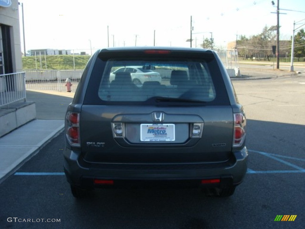 2007 Pilot LX 4WD - Nimbus Gray Metallic / Gray photo #5