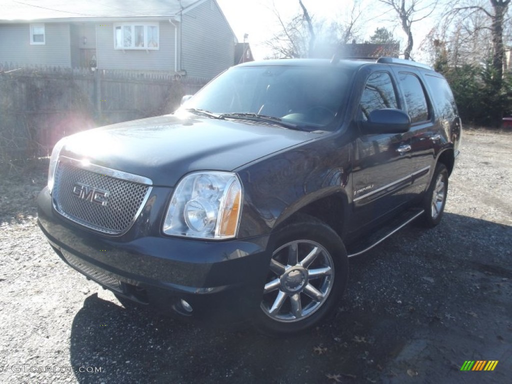 2008 Yukon Denali AWD - Dark Slate Metallic / Ebony photo #1