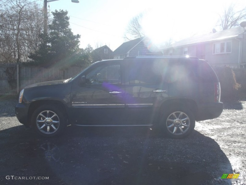 2008 Yukon Denali AWD - Dark Slate Metallic / Ebony photo #6