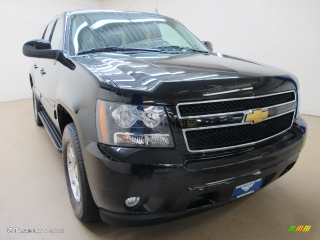 2012 Suburban LT 4x4 - Black / Ebony photo #1