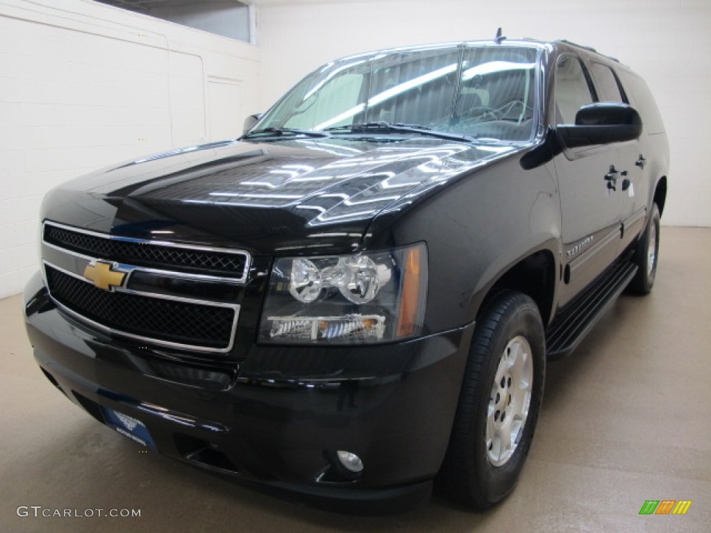 2012 Suburban LT 4x4 - Black / Ebony photo #3