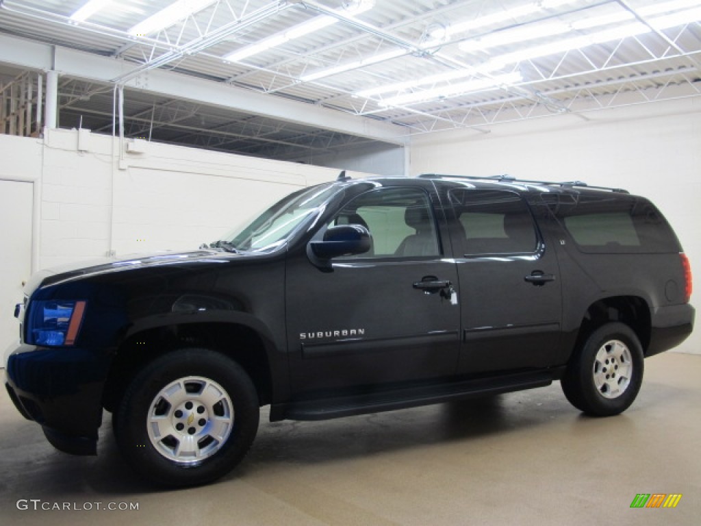 2012 Suburban LT 4x4 - Black / Ebony photo #4