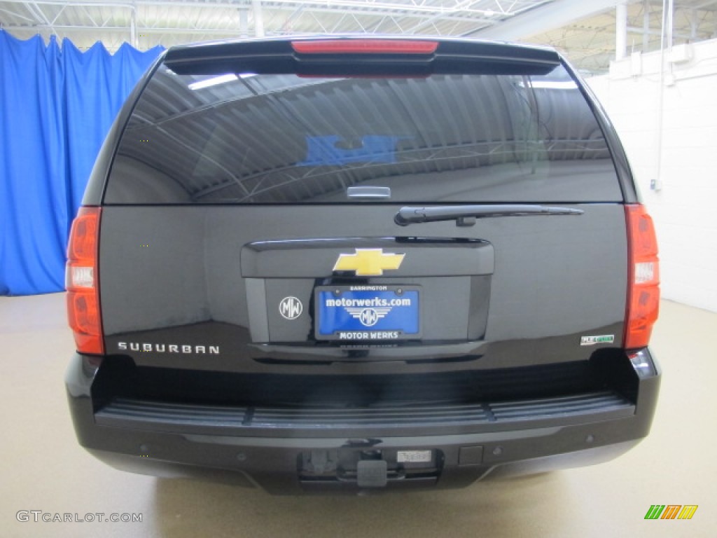 2012 Suburban LT 4x4 - Black / Ebony photo #6