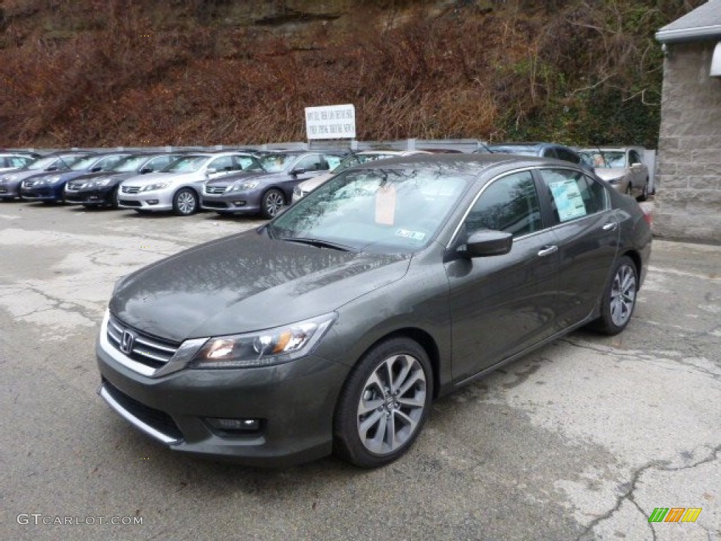 2014 Accord Sport Sedan - Hematite Metallic / Black photo #1