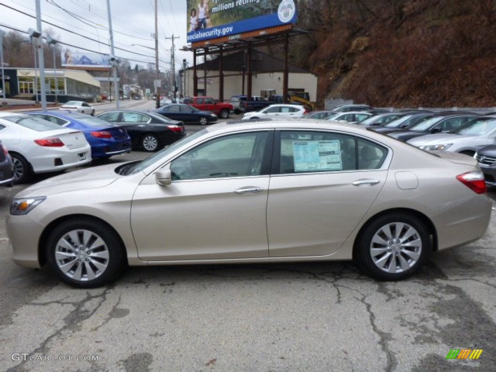 2014 Accord EX-L Sedan - Champagne Frost Pearl / Ivory photo #2