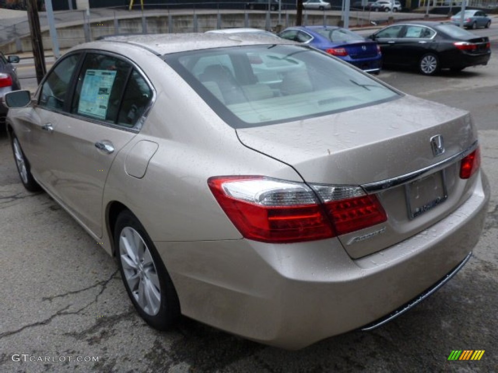 2014 Accord EX-L Sedan - Champagne Frost Pearl / Ivory photo #3