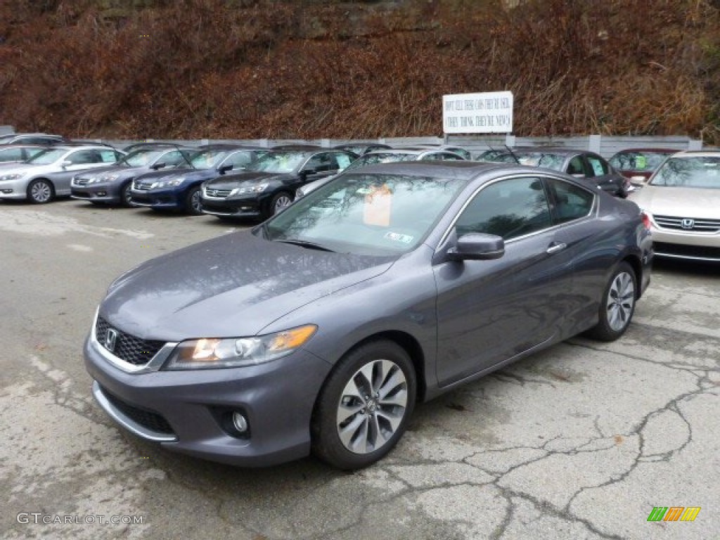 2014 Accord EX Coupe - Modern Steel Metallic / Black photo #1