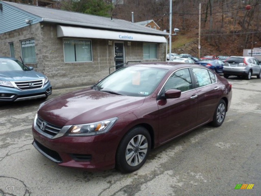 2014 Accord LX Sedan - Basque Red Pearl II / Ivory photo #1