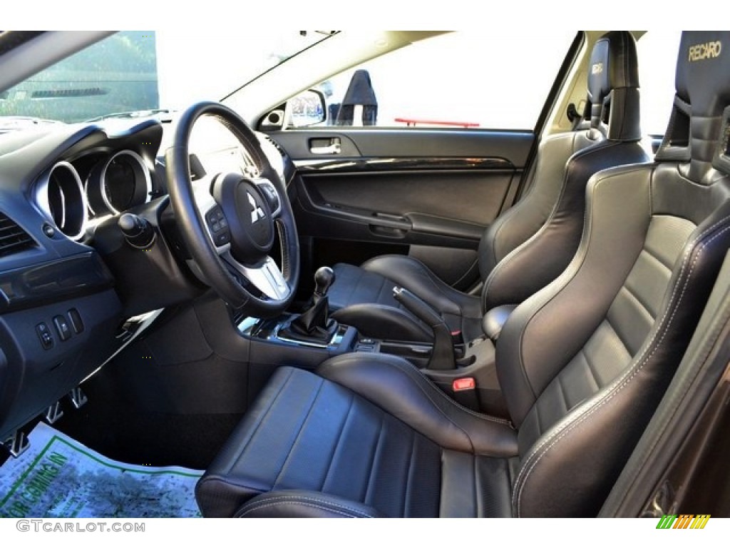 Black Interior 2014 Mitsubishi Lancer Evolution GSR Photo #89151597