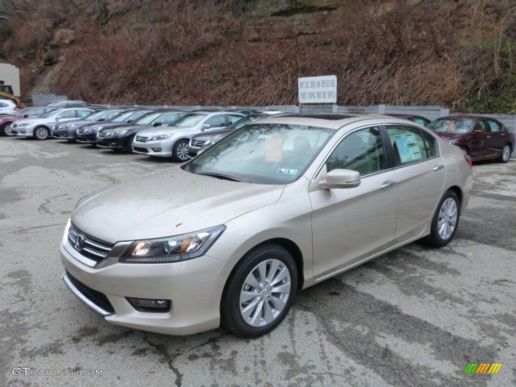 2014 Accord EX Sedan - Champagne Frost Pearl / Ivory photo #1