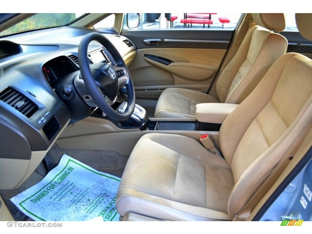 2008 Civic Hybrid Sedan - Opal Silver Blue Metallic / Ivory photo #10