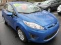 2011 Blue Flame Metallic Ford Fiesta SE Hatchback  photo #3