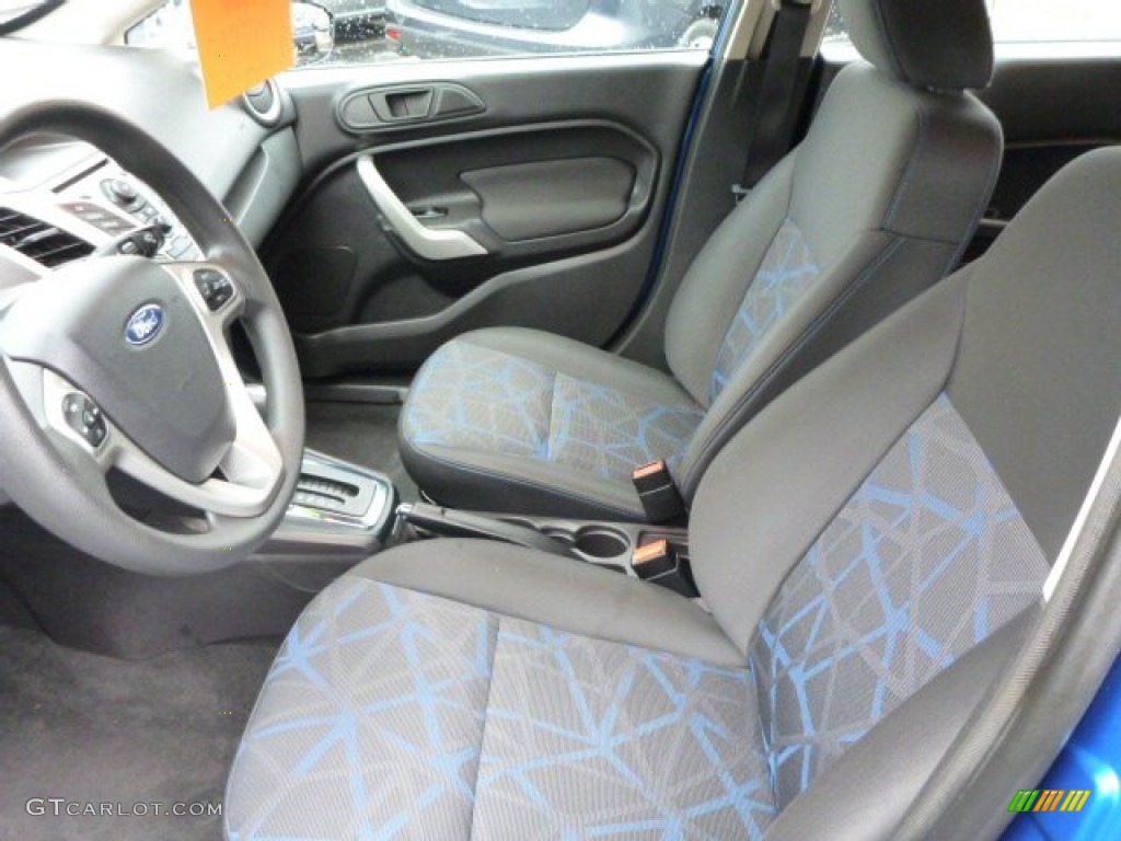 2011 Fiesta SE Hatchback - Blue Flame Metallic / Charcoal Black/Blue Cloth photo #4