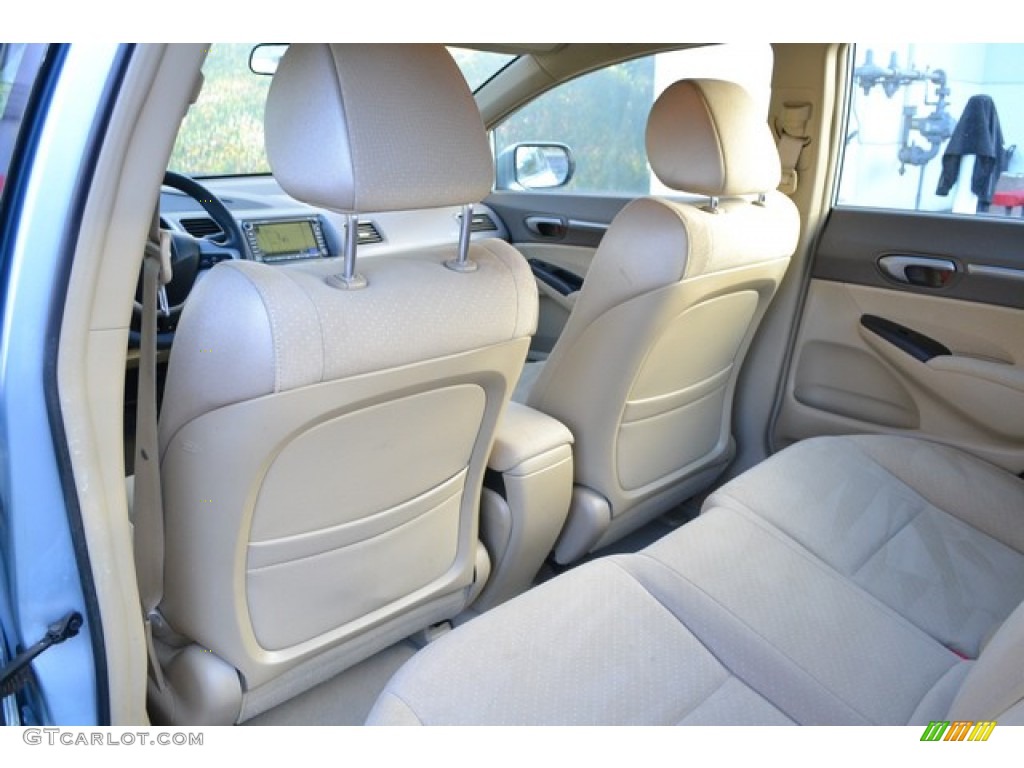 2008 Civic Hybrid Sedan - Opal Silver Blue Metallic / Ivory photo #17
