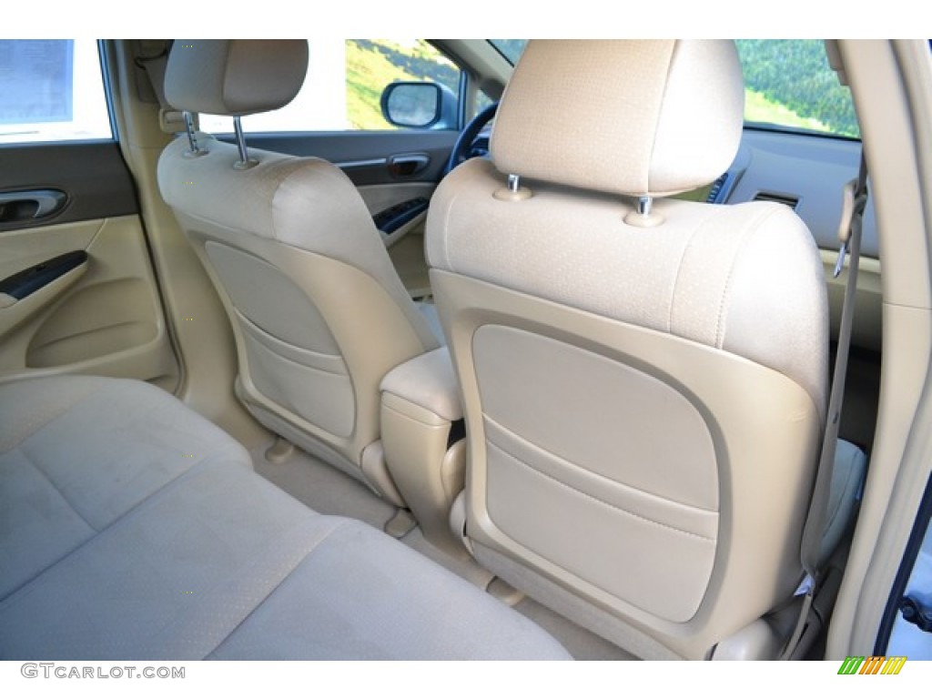 2008 Civic Hybrid Sedan - Opal Silver Blue Metallic / Ivory photo #18