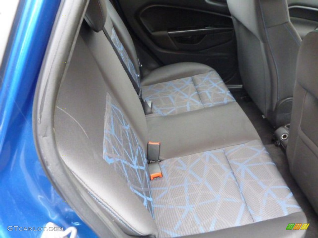 2011 Fiesta SE Hatchback - Blue Flame Metallic / Charcoal Black/Blue Cloth photo #15