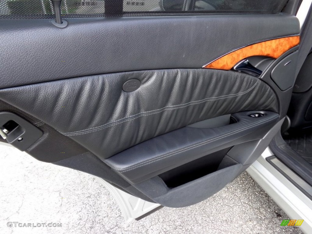 2005 Mercedes-Benz E 500 4Matic Wagon Charcoal Door Panel Photo #89153478