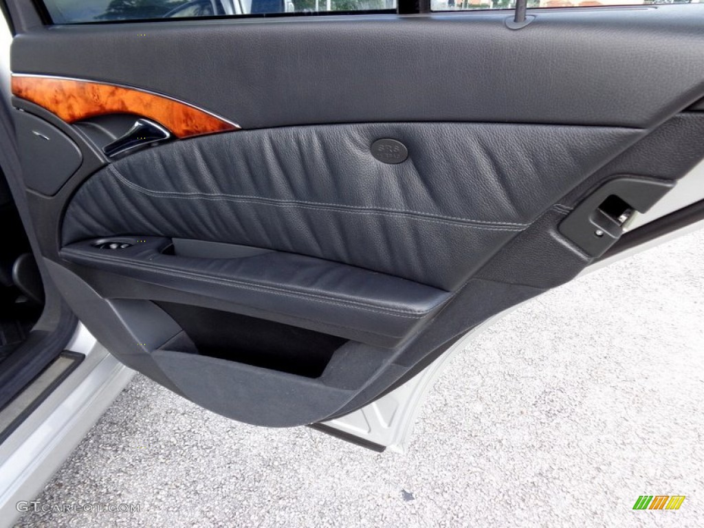 2005 Mercedes-Benz E 500 4Matic Wagon Charcoal Door Panel Photo #89153528