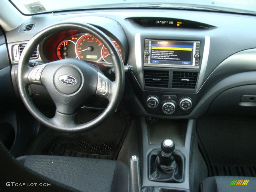 2008 Subaru Impreza WRX Wagon Carbon Black Dashboard Photo #89155401