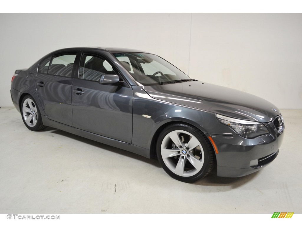 Platinum Grey Metallic 2008 BMW 5 Series 528i Sedan Exterior Photo #89155956