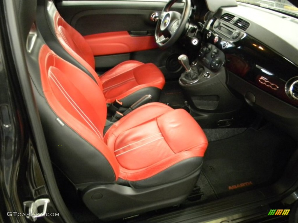 2012 Fiat 500 Abarth Front Seat Photo #89156208