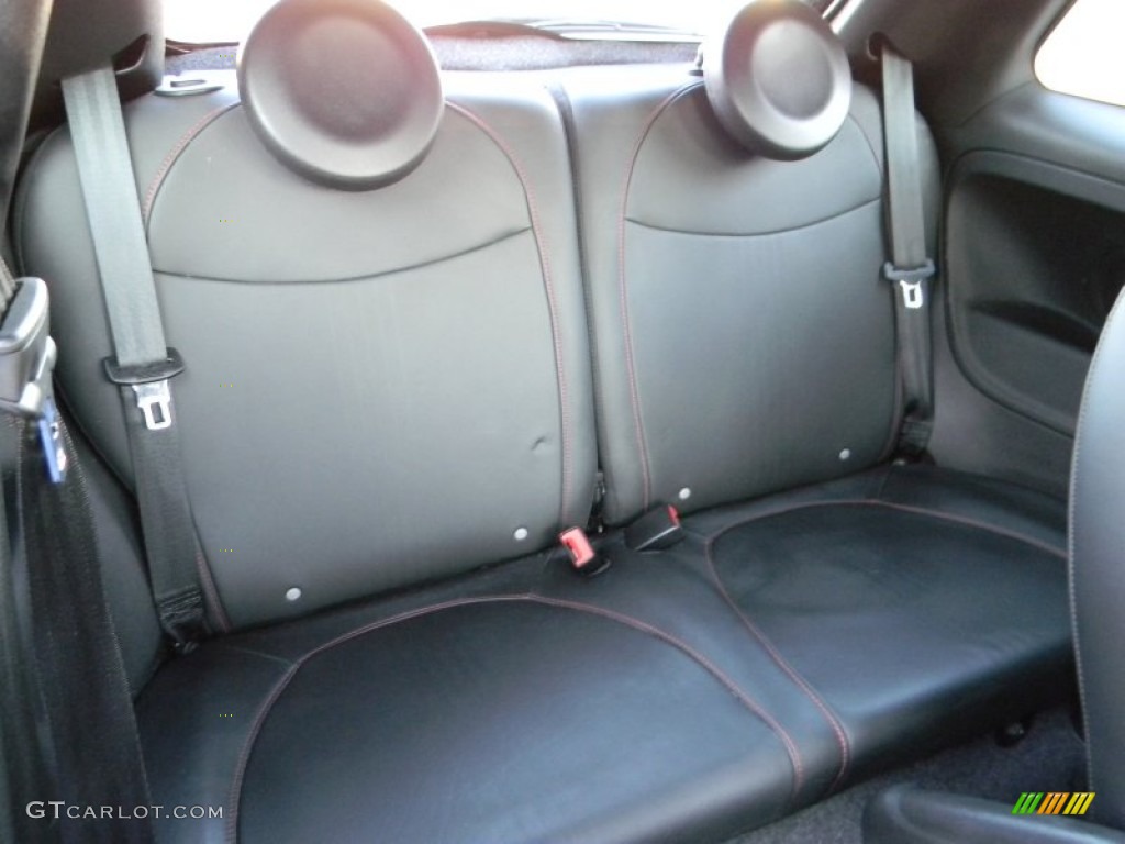 2012 Fiat 500 Abarth Rear Seat Photo #89156220