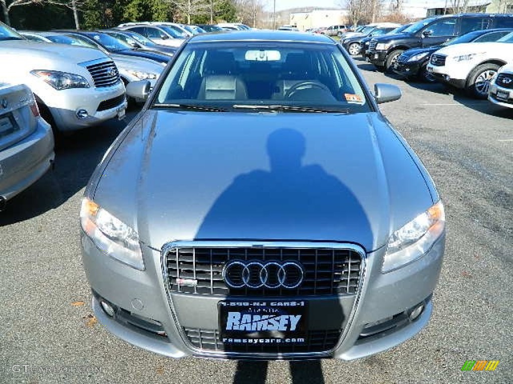 2008 A4 2.0T quattro S-Line Sedan - Quartz Grey Metallic / Light Gray photo #1