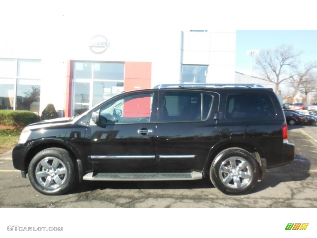 Galaxy Black Metallic 2010 Nissan Armada Platinum 4WD Exterior Photo #89158539