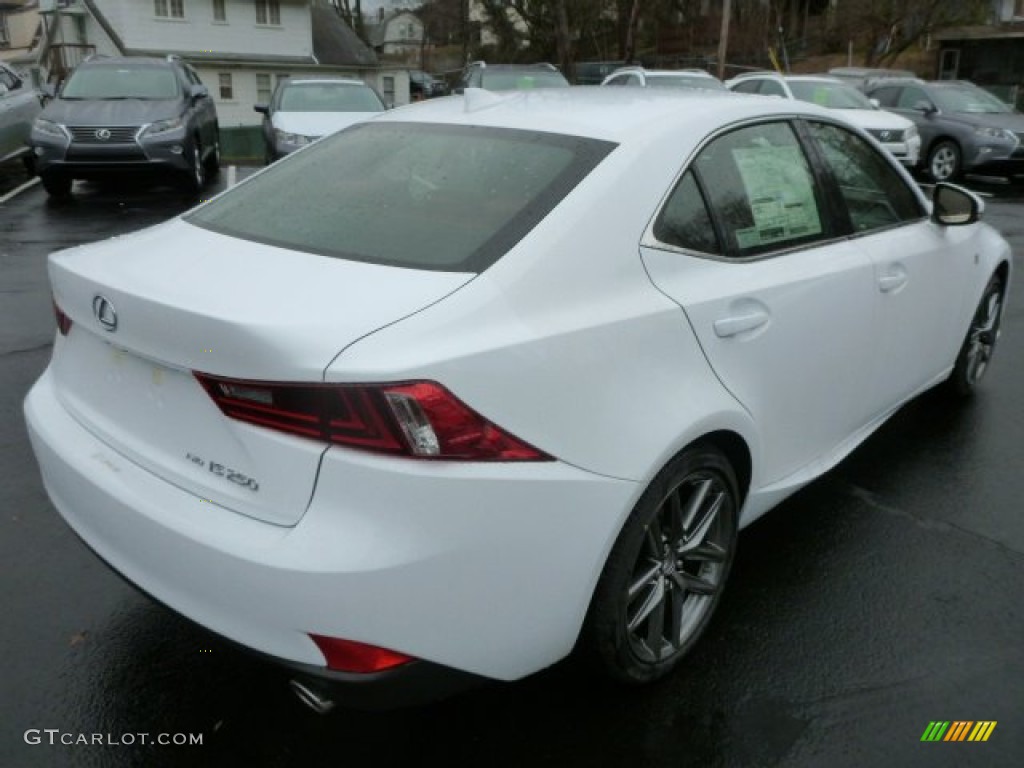 2014 IS 250 F Sport AWD - Ultra White / Rioja Red photo #4