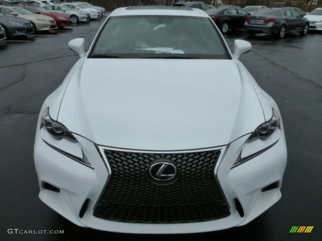 2014 IS 250 F Sport AWD - Ultra White / Rioja Red photo #7