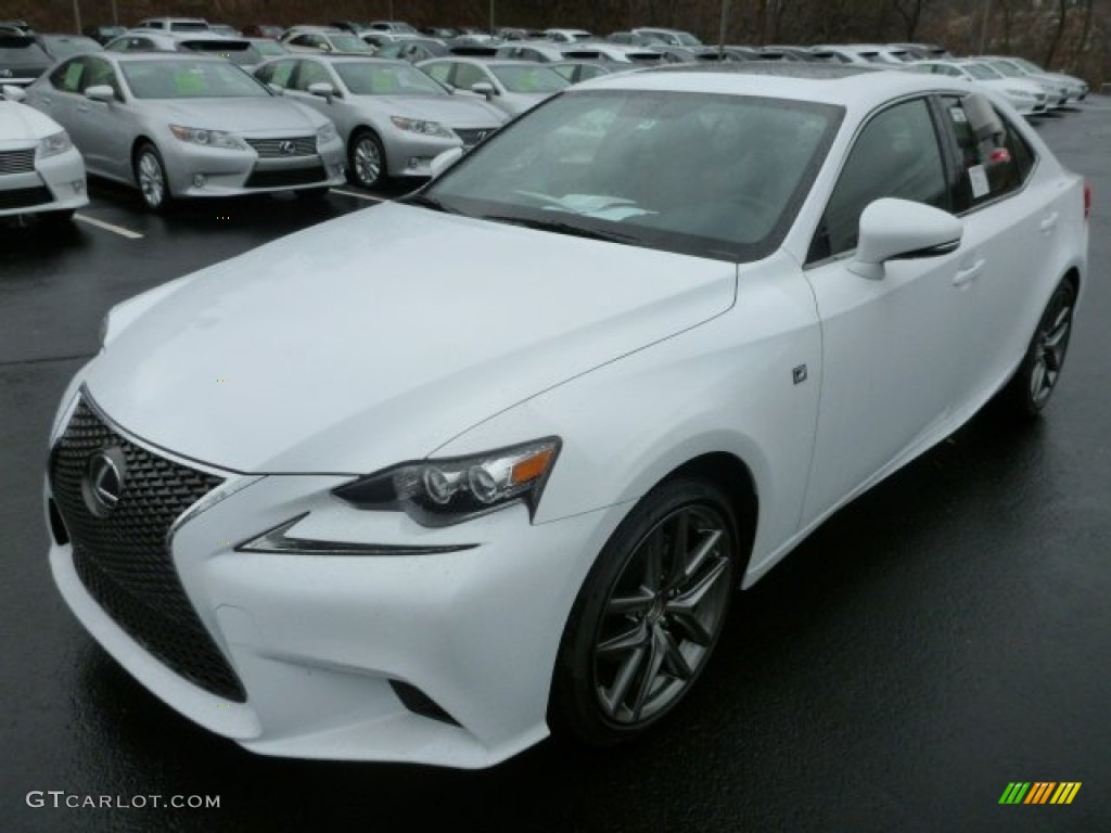 2014 IS 250 F Sport AWD - Ultra White / Rioja Red photo #8