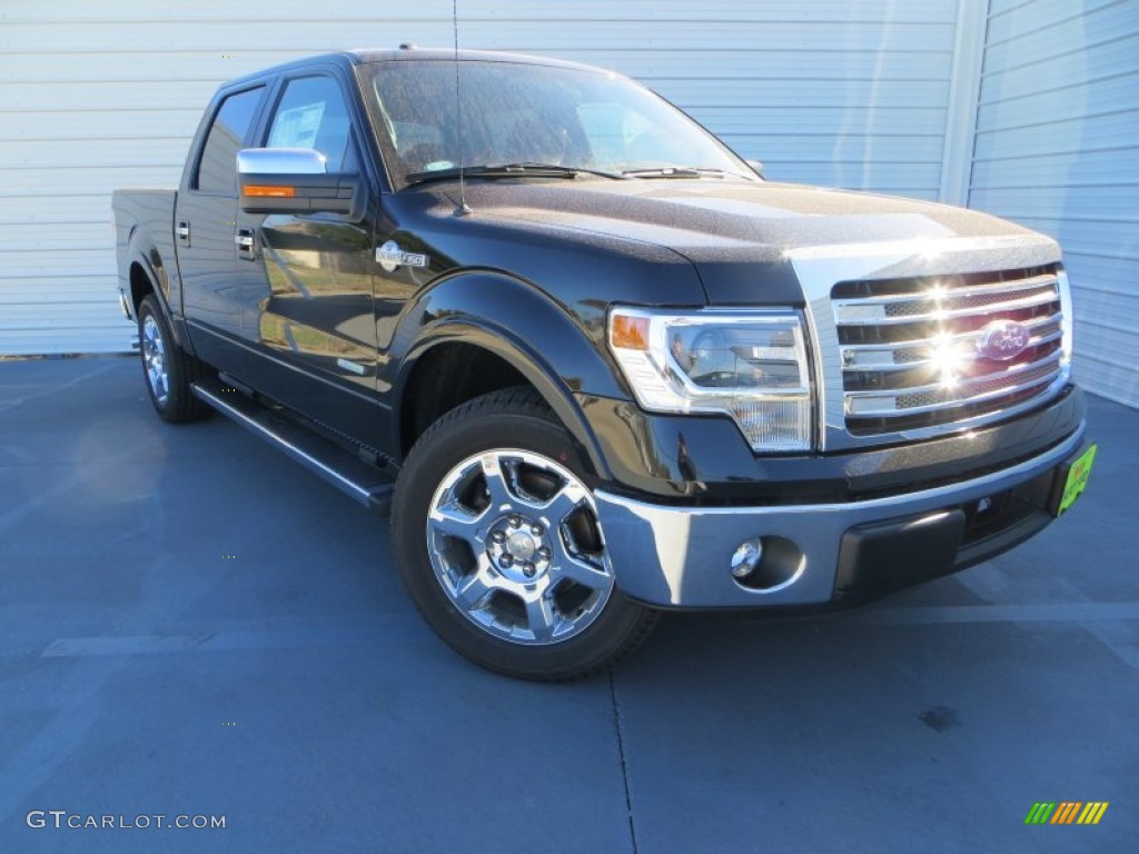 2014 F150 King Ranch SuperCrew - Tuxedo Black / King Ranch Chaparral/Black photo #1