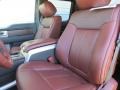 2014 Ford F150 King Ranch Chaparral/Black Interior Front Seat Photo