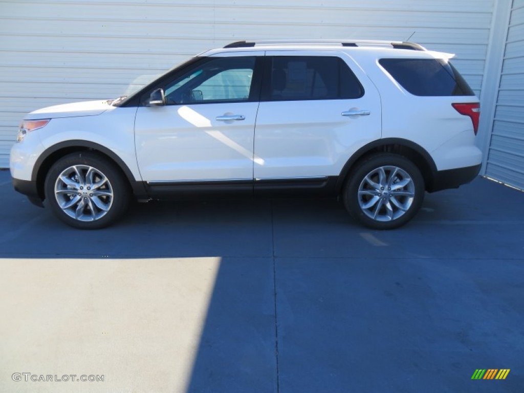 2014 Explorer XLT - White Platinum / Charcoal Black photo #6