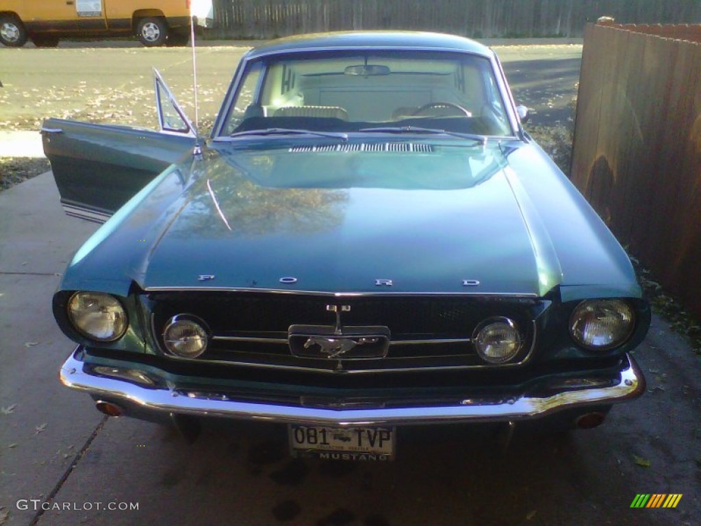 1965 Mustang Fastback - Twilight Turquoise / White photo #1