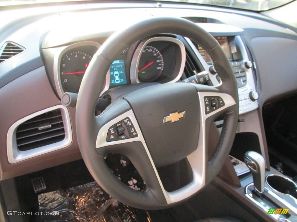 2014 Chevrolet Equinox LTZ AWD Brownstone/Jet Black Steering Wheel Photo #89164565