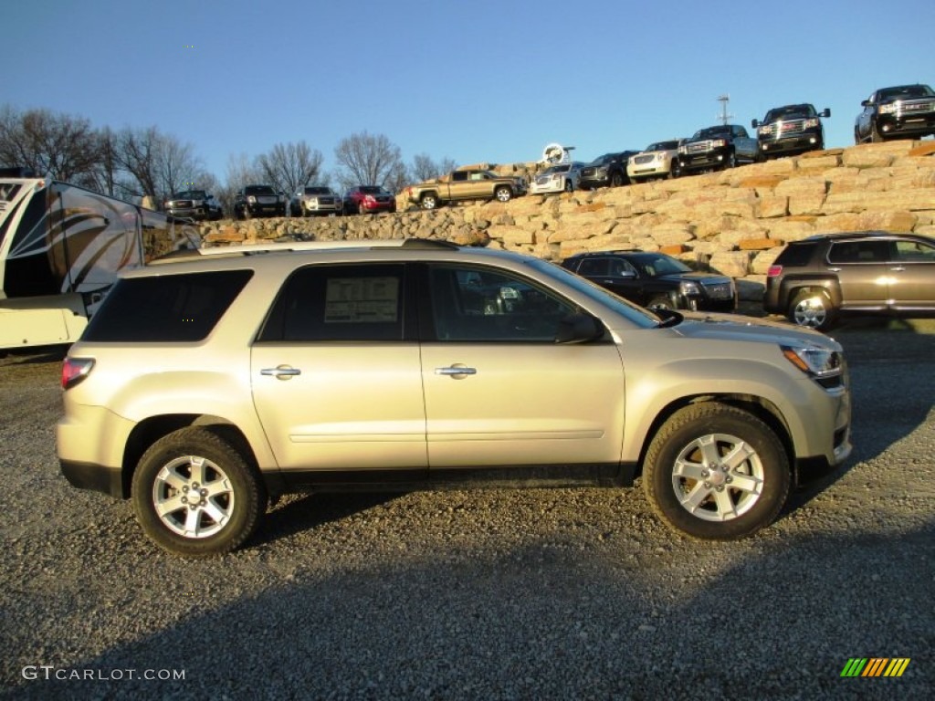 2014 Acadia SLE - Champagne Silver Metallic / Ebony photo #1