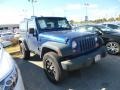 2009 Deep Water Blue Pearl Coat Jeep Wrangler X 4x4  photo #3