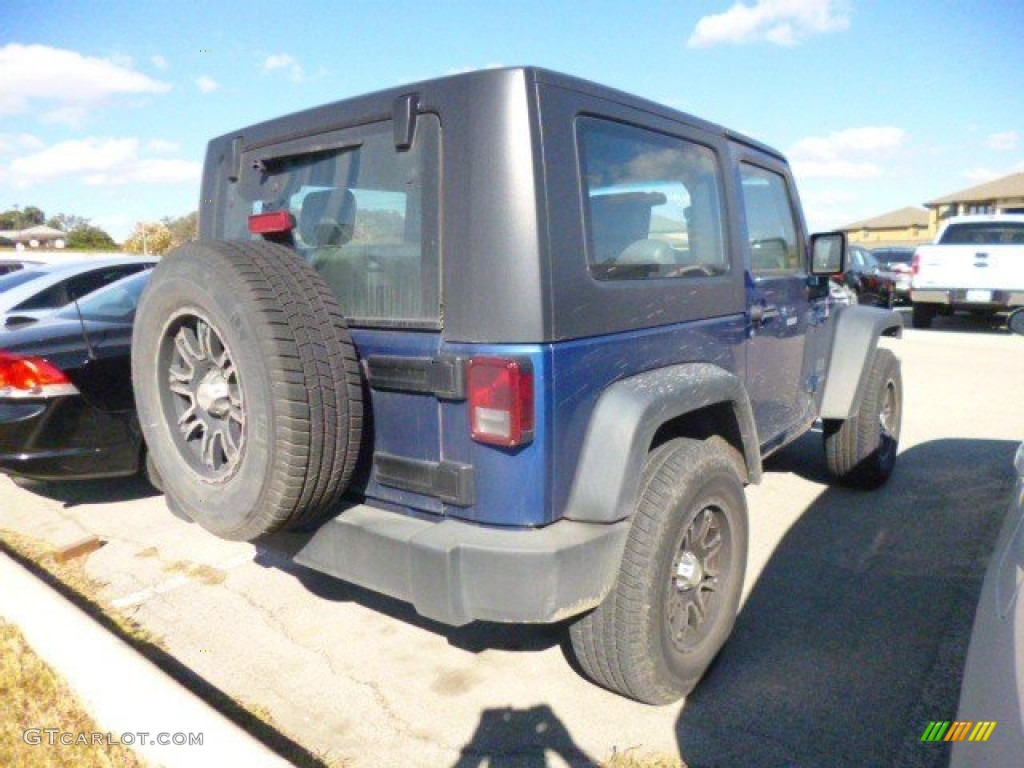 2009 Wrangler X 4x4 - Deep Water Blue Pearl Coat / Dark Slate Gray/Medium Slate Gray photo #4