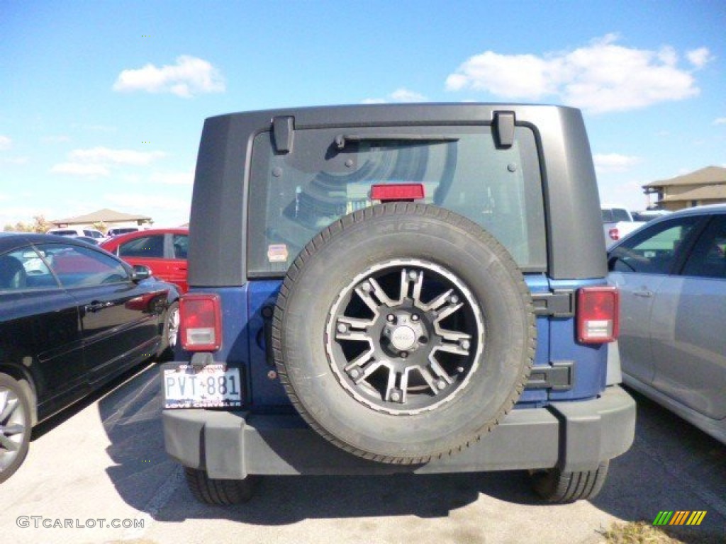 2009 Wrangler X 4x4 - Deep Water Blue Pearl Coat / Dark Slate Gray/Medium Slate Gray photo #5
